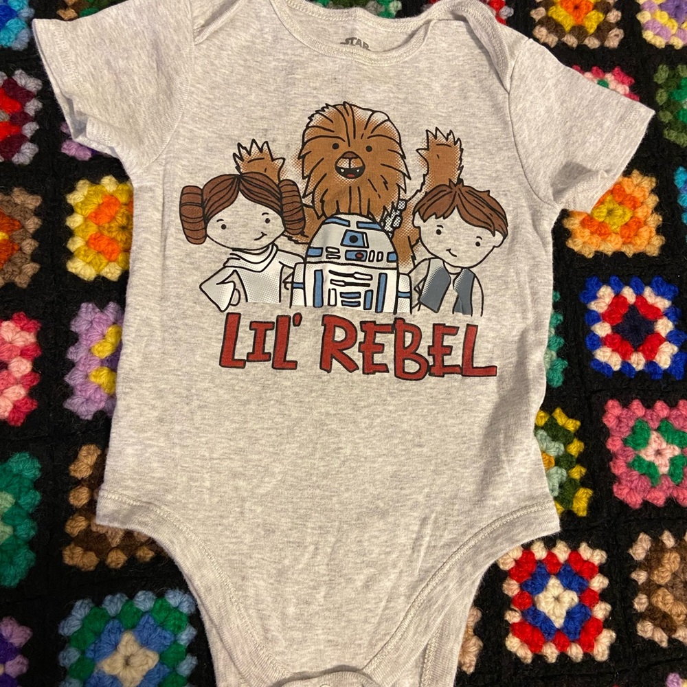 Star Wars little rebel onesie